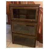 MODERN GLASS DOOR 1 SECTION BOOKCASE MANUFACTURED