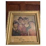 FRAMED "THE PHILOSPHERS FAMILY" CARTOON