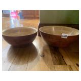 TUTTOCASA NESTING WOOD SALAD BOWLS