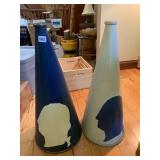 2 VINTAGE 28.5" CHEERLEADERS MEGAPHONE