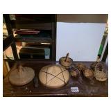 MINIATURE HAND MADE BASKETS, VESSELS, HATS