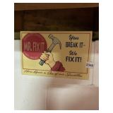 HANDYMAN SIGN, MR. FIX IT SIGN