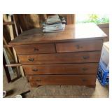 MAPLE 5 DRAWER DRESSER HAND DOVETAIL