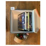 RS RUTH WOOD TOY AND PEWTER BELL AND DVDS