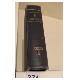 SINGLE BOOK THE COMEDIES OF SHAKESPEARE OLD