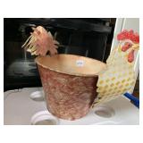TIN ROOSTER BUCKET