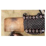 VERA BRADLEY ZIP UP ARM BAG AND LEATHER FOLIO