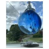 HAND BLOWN GLASS BALLS WITH GLASS DRIPPING