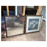 WOOD FRAMED MIRROR