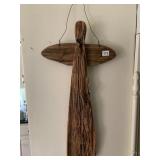 COUNTRY ANGEL WALL HANGING WOOD 40IN