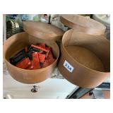 BANDED BOX ONE NESTS INTO OTHER W/ TEA