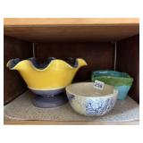 PEDESTAL HAND PAINTED SEE SIGNATURE ON BASE HAND