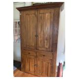 ANTIQUE JELLY CUPBOARD 4 DRAWER 2 DOOR 4FT CENTER