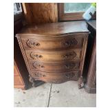 4 DRAWER CHERRY CHEST, MARKS ON TOP