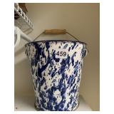 PORCELAIN PAIL 8IN HIGH