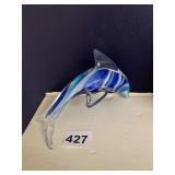 ART GLASS DOLPHIN 6IN
