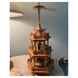 WOOD GERMAN 3TIER PYRAMID NATIVITY COMPLETE 18IN