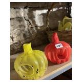 GLASS SMITH AND HAWKEN CANDLE HOLDERS