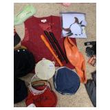 3 RECORDERS AND TAMBOURINE MICKEY MOUSE HAT AND