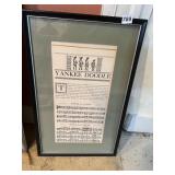 YANKEE DOODLE FRAMED MUSIC