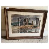 FRAMED PRINT WHITT BROWN