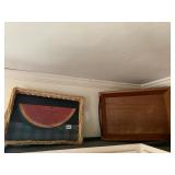 BASKET WITH WATERMELON DESIGN AND DOUBLE HANDLE