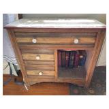 TILE TOP STAND 16D 30W 27H 4 DRAWERS WITH