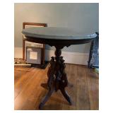 VICTORIAN MARBLE TABLE 19DEEP 25H 18W