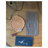 CLAY MOLDS FOX RUN CRAFTSMAN AND HEART STONE 1988