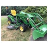 JOHN DEERE TRACTOR MODEL 1023E D120 - 70 HOURS