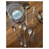 SILVER PLATED SERVING PIECES GRAVY WITH LINER AND