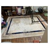 WOOL RUG 88" X 84" DOES HAVE FEW SPOTS