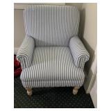 BLUE AND WHITE STRIPPED CHAIR
