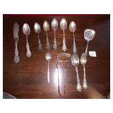 GROUP OF STERLING SPOONS ETC. 10.20 OZT