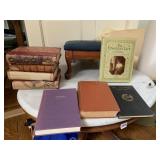 ANTIQUE BOOKS INCL. LEATHER BOUND