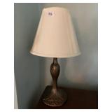 VINTAGE LAMP BASE 23IN H WITH SHADE
