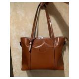 BROWN LEATHER SHOULDER BAG