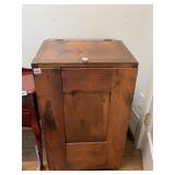 ANTIQUE GRAIN CABINET SLANT FRONT 21W 19D 35H