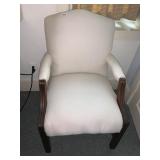 UPHOLSTERED CRï¿½ME ARMCHAIR 25D25W