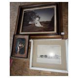 PHOTO OF WOMAN ON WEDDING DAY WATERCOLOR SIGNED