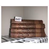 LONGFELLOW 4 VOLUMES LEATHER BOUND