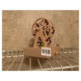 MUSICAL WOOD FERRIS WHEEL 4IN SQUARE