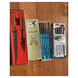 DANSK MEAT CARVING SET STAINLESS FONDUE FORKS