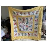 DUTCH GIRL HAND STITCHED QUILT 74" X 78"