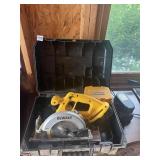 DEWALT CORDLESS 18V SAW IN CASE AND BLADE (BUY