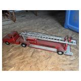 TONKA STYLE FIRE TRUCK 2 PIECE METAL TOY