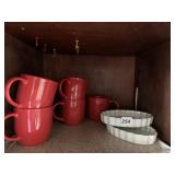 5 WILLIAM SONOMA MUGS 2 BAKING DISHES