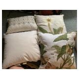 HAND STITCHED NEEDLE WORK PILLOWS