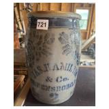 BLUE GRAY CROCK NO DAMAGE