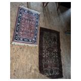 2 AREA RUGS MACHINE MADE 1 WITH RIP MADE IN